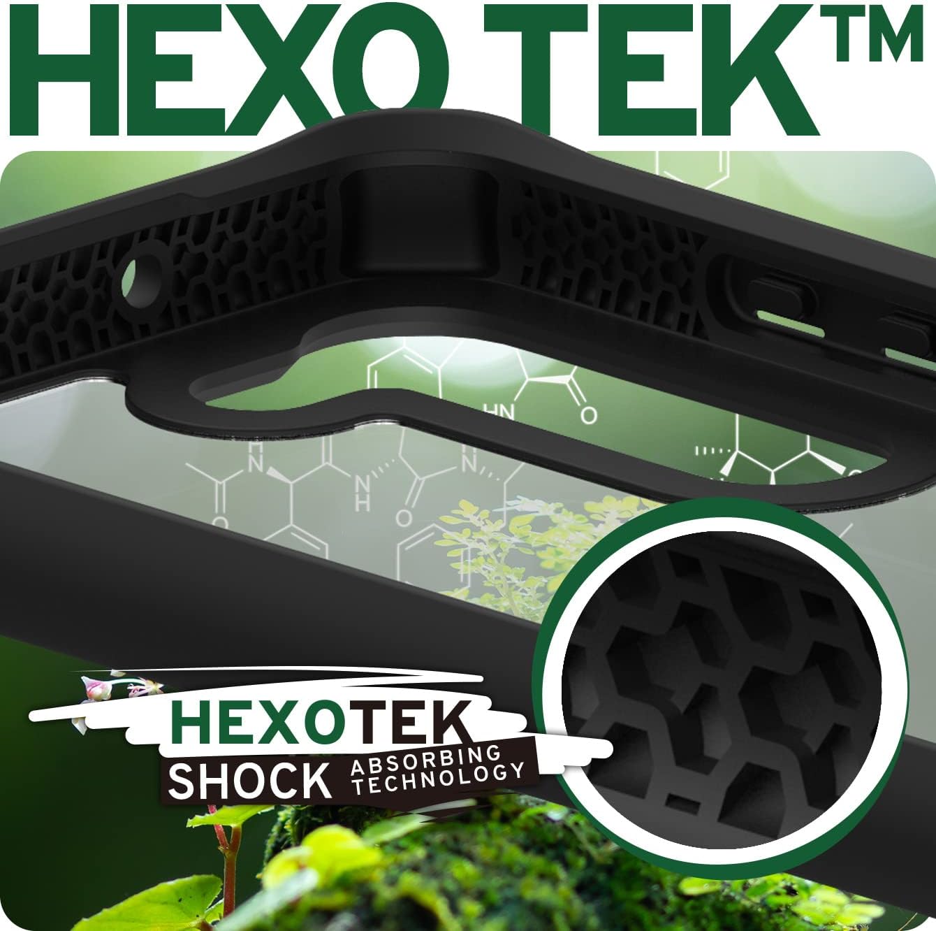 ITSKINS Hybrid R // Solid Protective Phone Case Compatible with Samsung Galaxy S23, Slim Hybrid Case, Shockproof Cover, Anti-Yellowing, and Military Grade Phone Case - Plain Black & Transparent