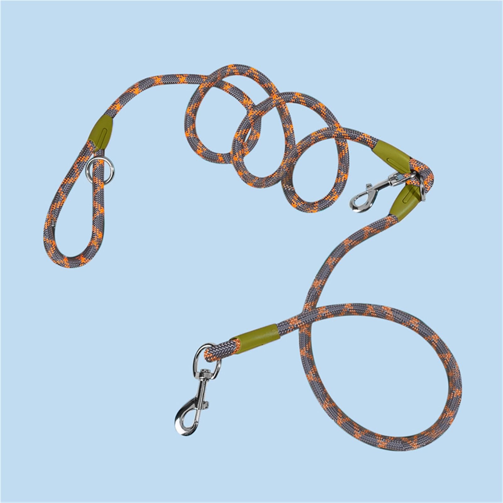 Laisse en Nylon for Chien de Compagnie, Corde de Traction for Courir, Mains Libres, for Petits, Moyens et Grands Chiens pour Ceinture, Running(Orange,L 1.2x235cm)