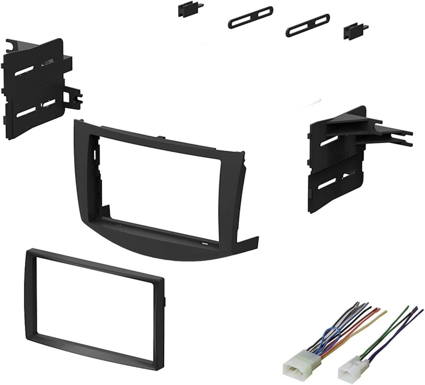 2006 2007 2008 2009 2010 2011 Toyota RAV 4 Dash Kit Double Din For Stereo Install With Harness