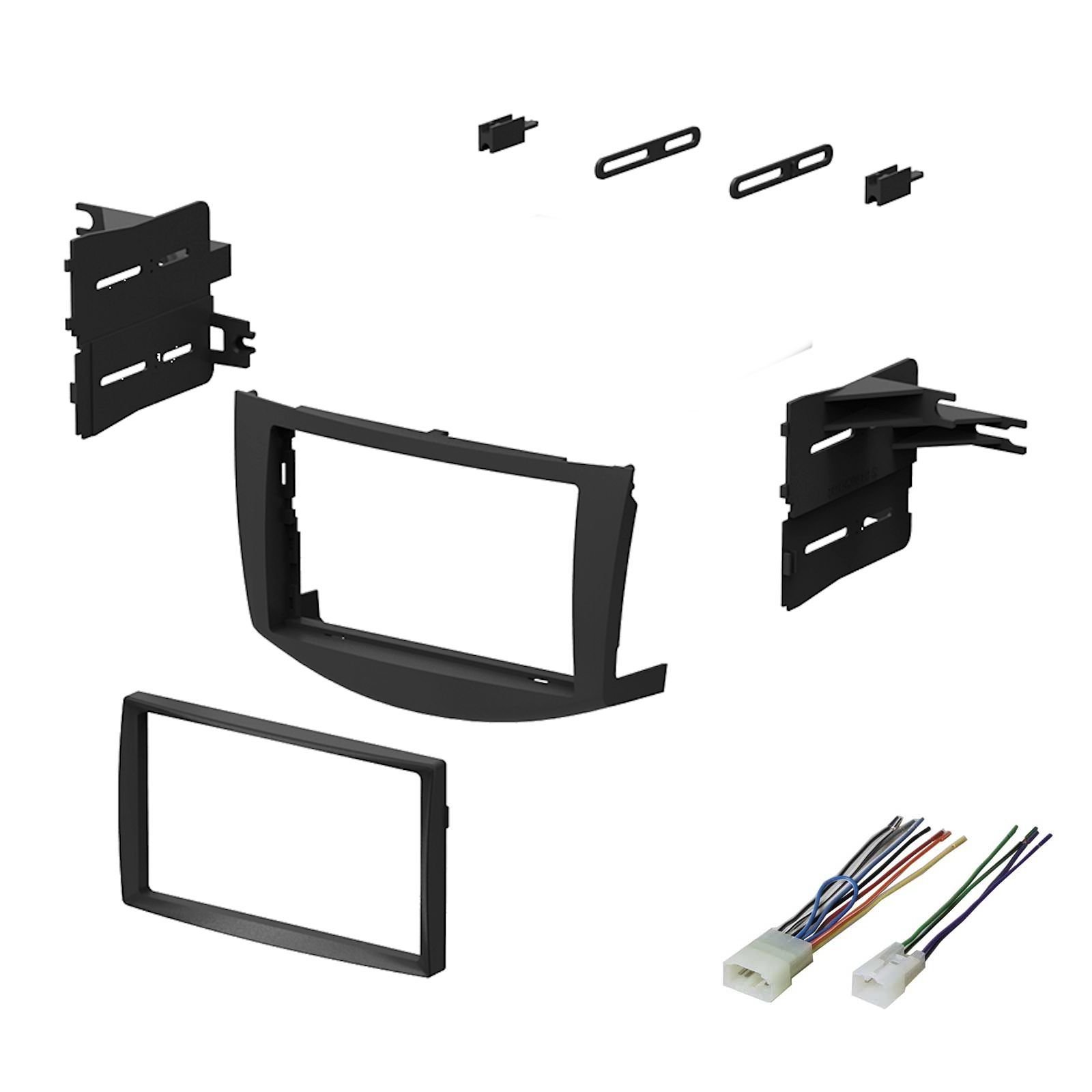 2006 2007 2008 2009 2010 2011 Toyota RAV 4 Dash Kit Double Din For Stereo Install With Harness