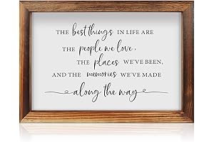 CHDITB The Best Things in Life Framed Family Home Decor Sign
