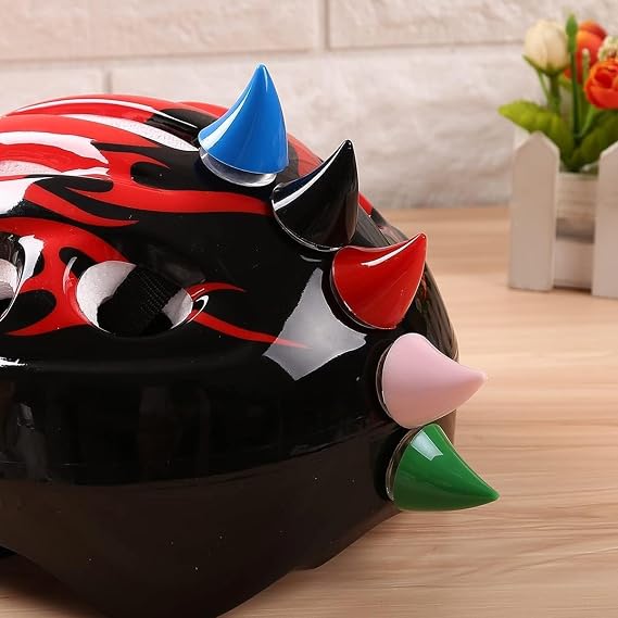 2 Pcs Black Motorbike Helmet Horns/Cat Ears Corner Decoration Soft Suction Cup Paste Type Motorbike Helmet Conversion Accessories Helmet Decoration, Full-Face Motorbike Helmets