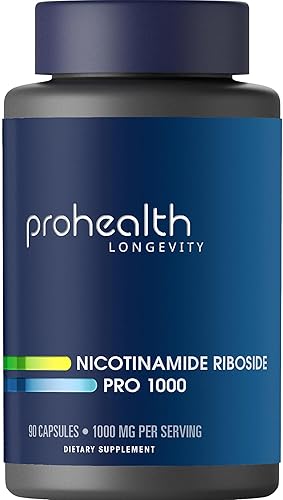 ProHealth Nicotinamide Riboside Pro 1000 cápsulas de malato de hidrógeno  Triple tercera parte probada para potencia y seguridad. GMP fabricado en