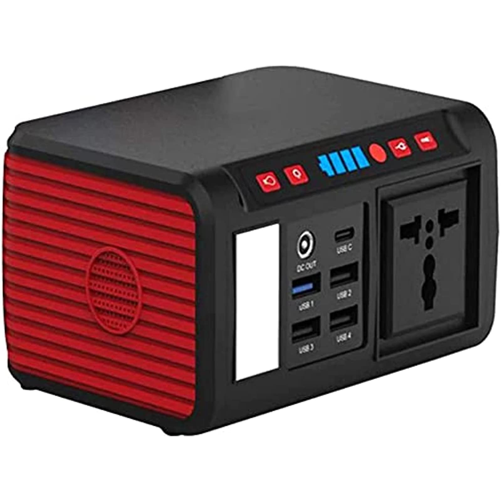 Centrale Elettrica Portatile, Generatore Solare Batteria al Litio di Backup da 74 Wh, Alimentatore di Emergenza per Torcia da 80 W (Picco 120 W), per Viaggi di Vacanza All'aperto Camper Camper