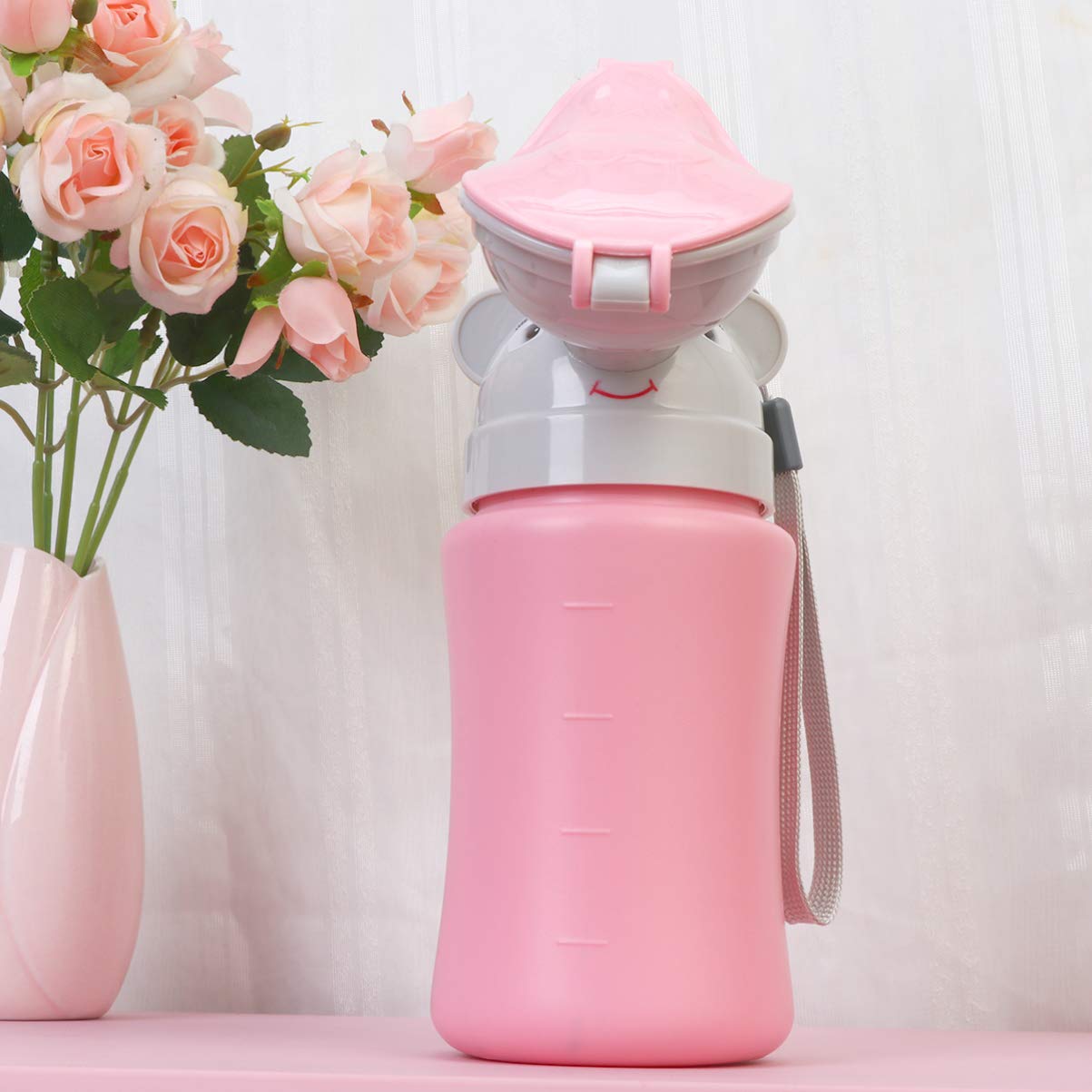 Cute Portable Emergency Urinal Potty Toilet Elephant Pee Bottle Cup for Kids Camping, Car Travel, Outside (Picture 2)