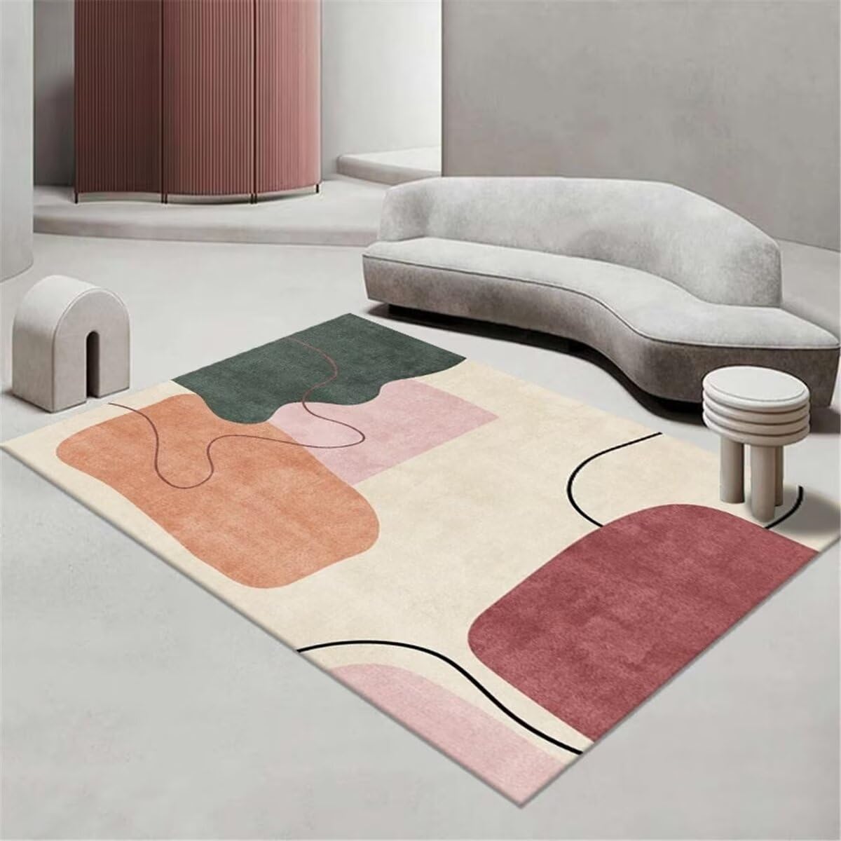 Tapis de chambre garçon bleu et antidérapant pour espace de jeu