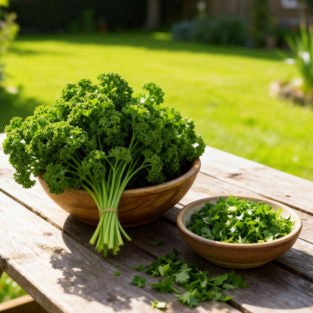 Parsley Seeds – Prezzemolo Riccio Verde – Curly Italian Heritage Variety – High Yield, Aromatic Leaves