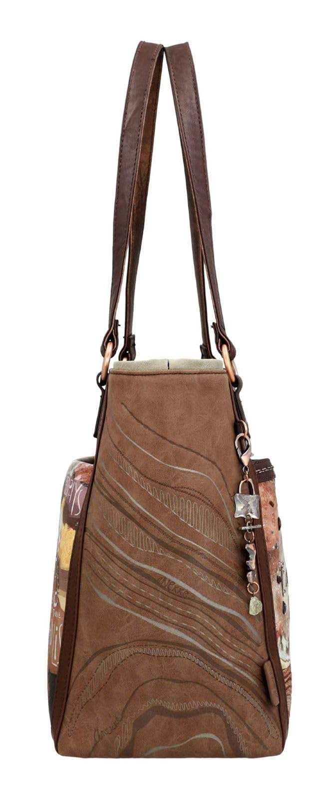 Anekke Shopping Core Schultertasche, Maße: 40-31/29/16 cm, Zubehör und Accessoires für Damen, Mehrfarbig