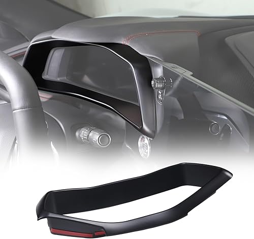 Miniatura 8 de Sekhyna Marco de panel de tablero compatible con Corvette C8 Stingray 2020-2023 ABS 1 pieza de accesorios de marco de velocímetro electrónico de
