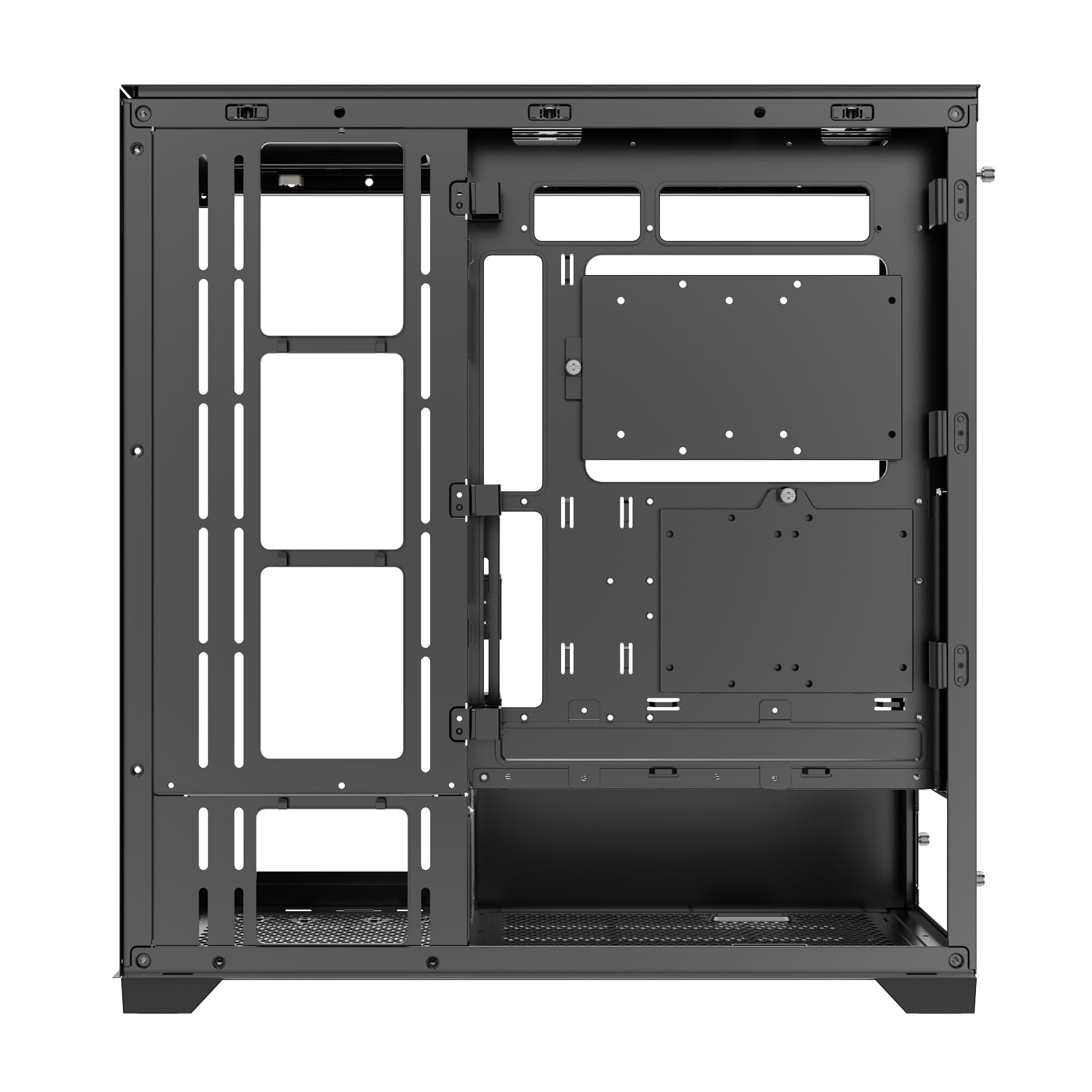 Xilence X818.ARGB XILENT Gleam obudowa komputera gamingowego, 4 x wentylator ARGB 140 mm, ATX Midi Tower Case, szkło akwariowe, z uchwytem na kartę graficzną, płytka sterująca PWM/ARGB, dla dobrego