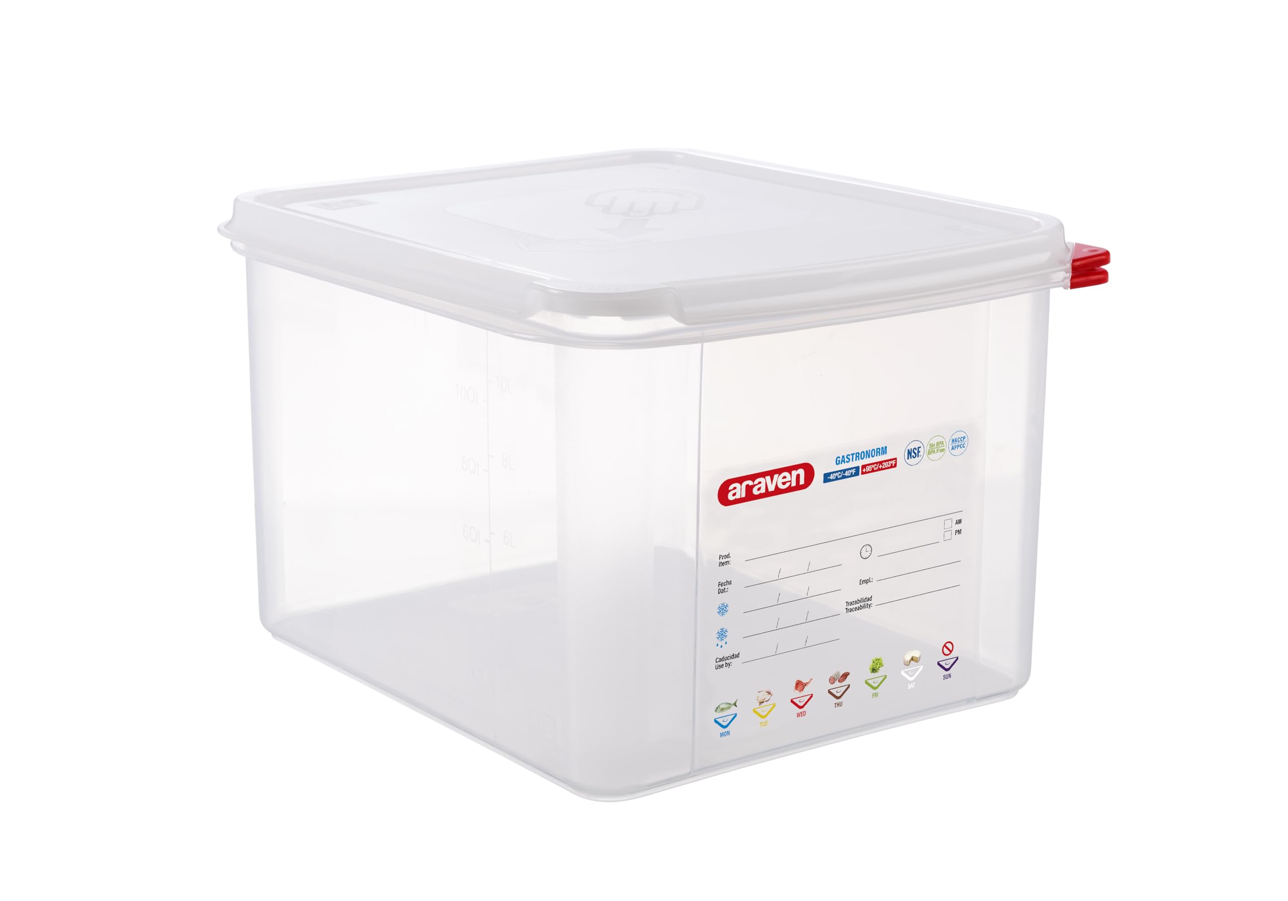 Araven Gastronorm 1 2 Litre Airtight 12.5 265 x 325 x 20