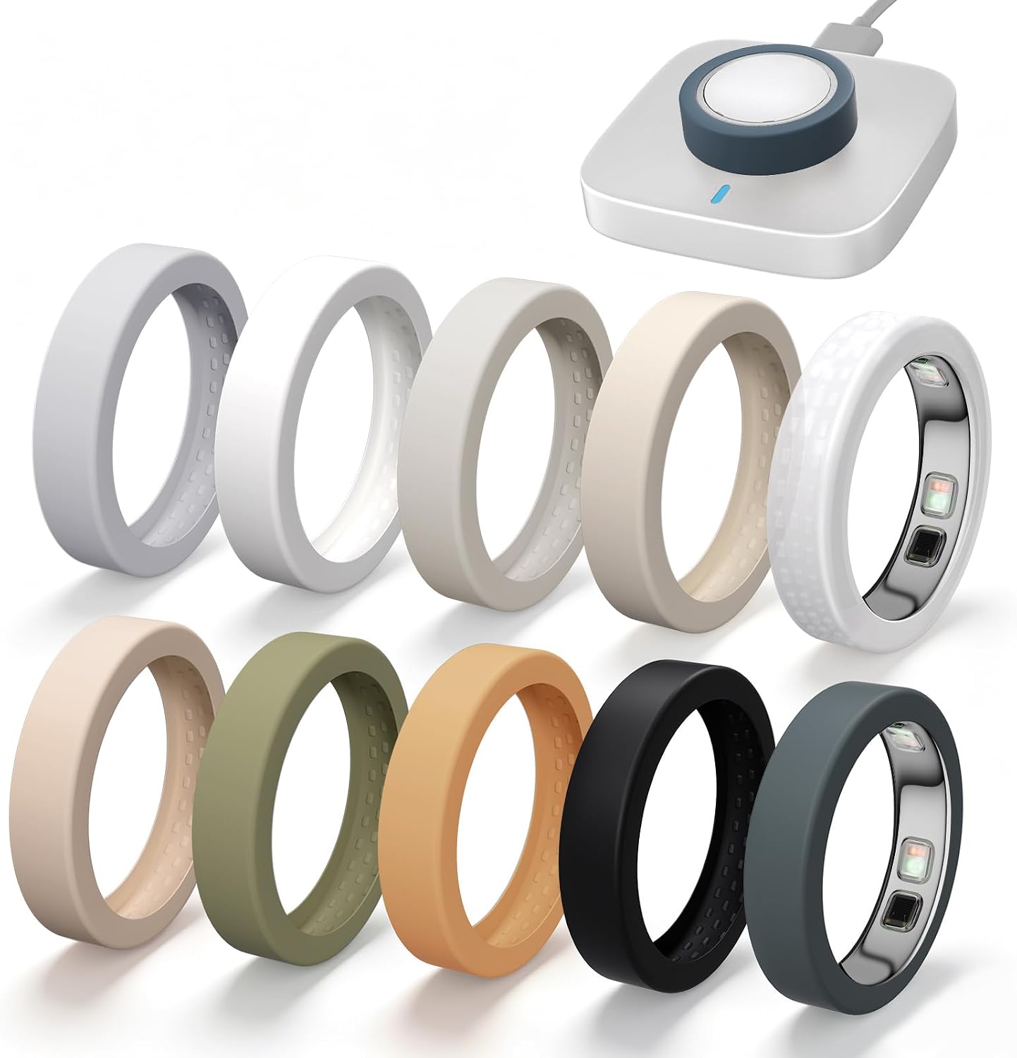 CoBak 10 Pack Ring Cover Compatible with Oura Ring 5