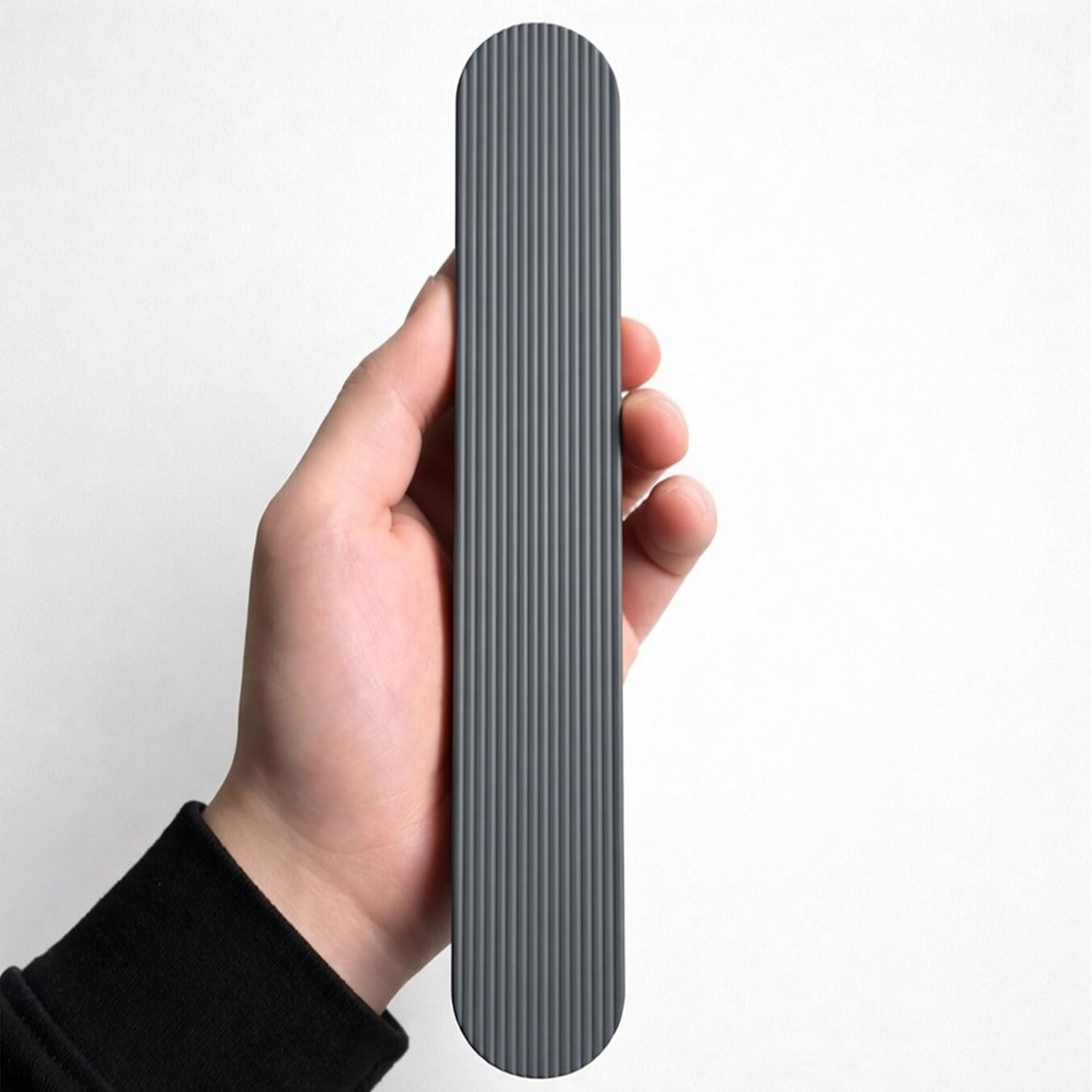 ANZER Çizgili Füme Çekmece Dolap Kulp 224 mm Metal Modern Mutfak Gardırop Banyo Dolabı Kulpu