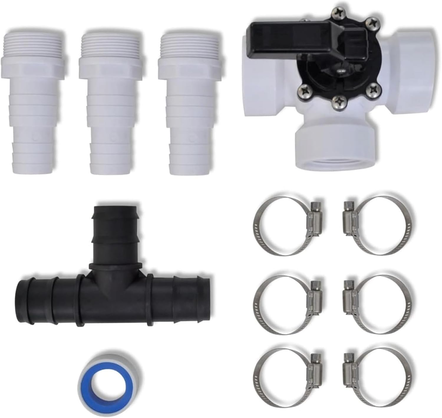 Bypass Kit for Pool Solar Heater,Solar Pool Heating Regulation Kit,Complete Bypass Set for Water Flow Control & Heater Valve Connectivity Ideal for Heat Pump & Solar Heating Systems