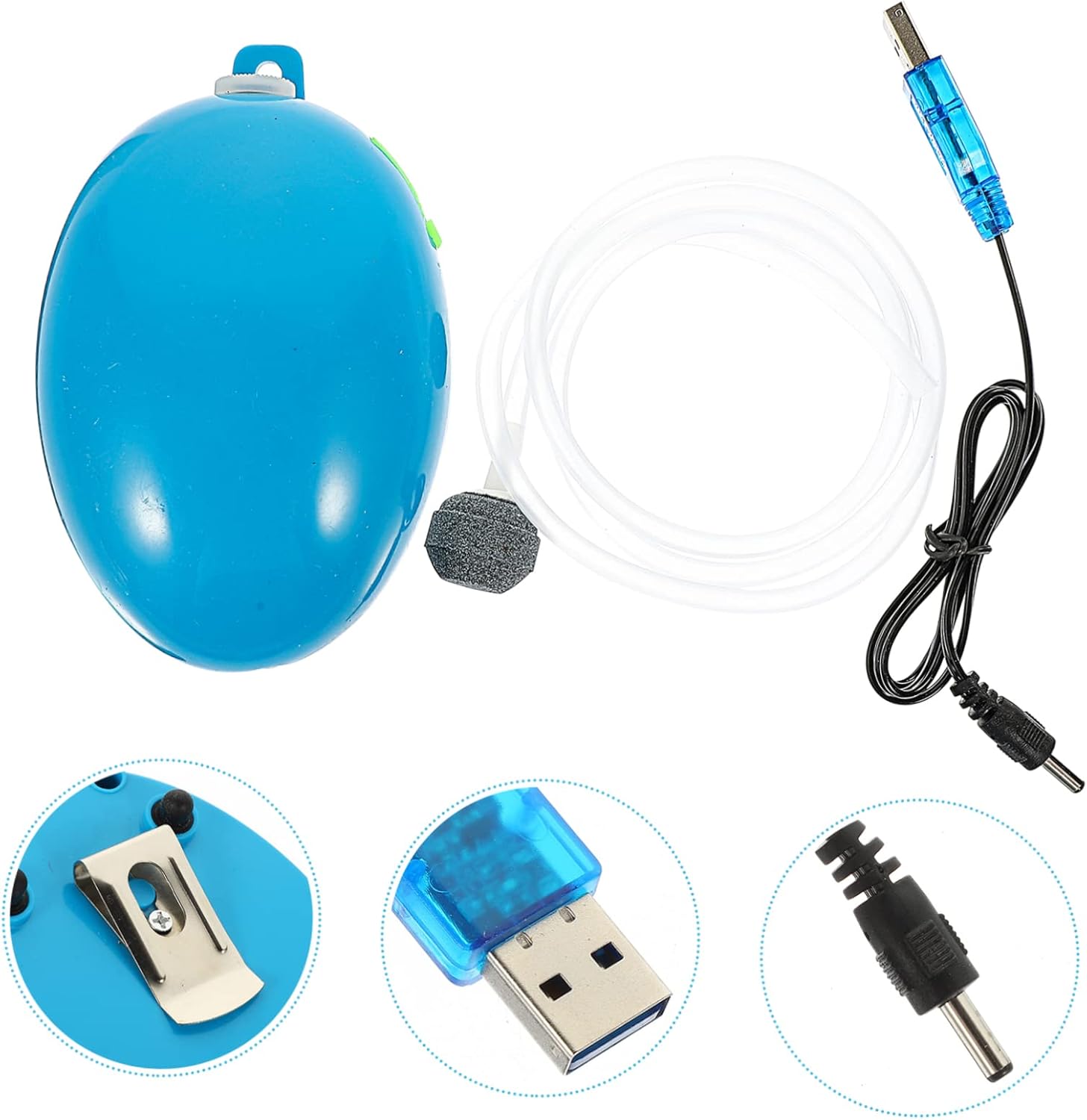2 Sets Pump Fish Fishing Supply of Home Air Oxygen Aquarium Rechargeable Aerator Tank Accessory