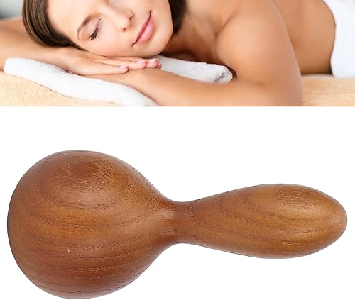 Masaje de mano de madera, martillo portátil de masaje de aceite esencial de madera de teca, martillo de masaje de terapia de madera, herramienta de