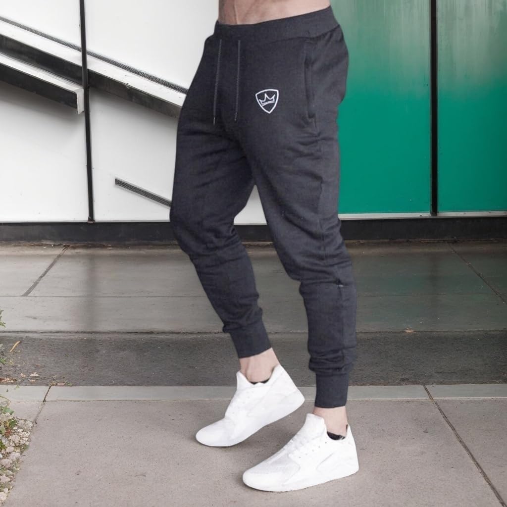 Men's Slim Joggers Workout Pants Gym Running Drawstring Sweatpants Athletic Pants with Pockets