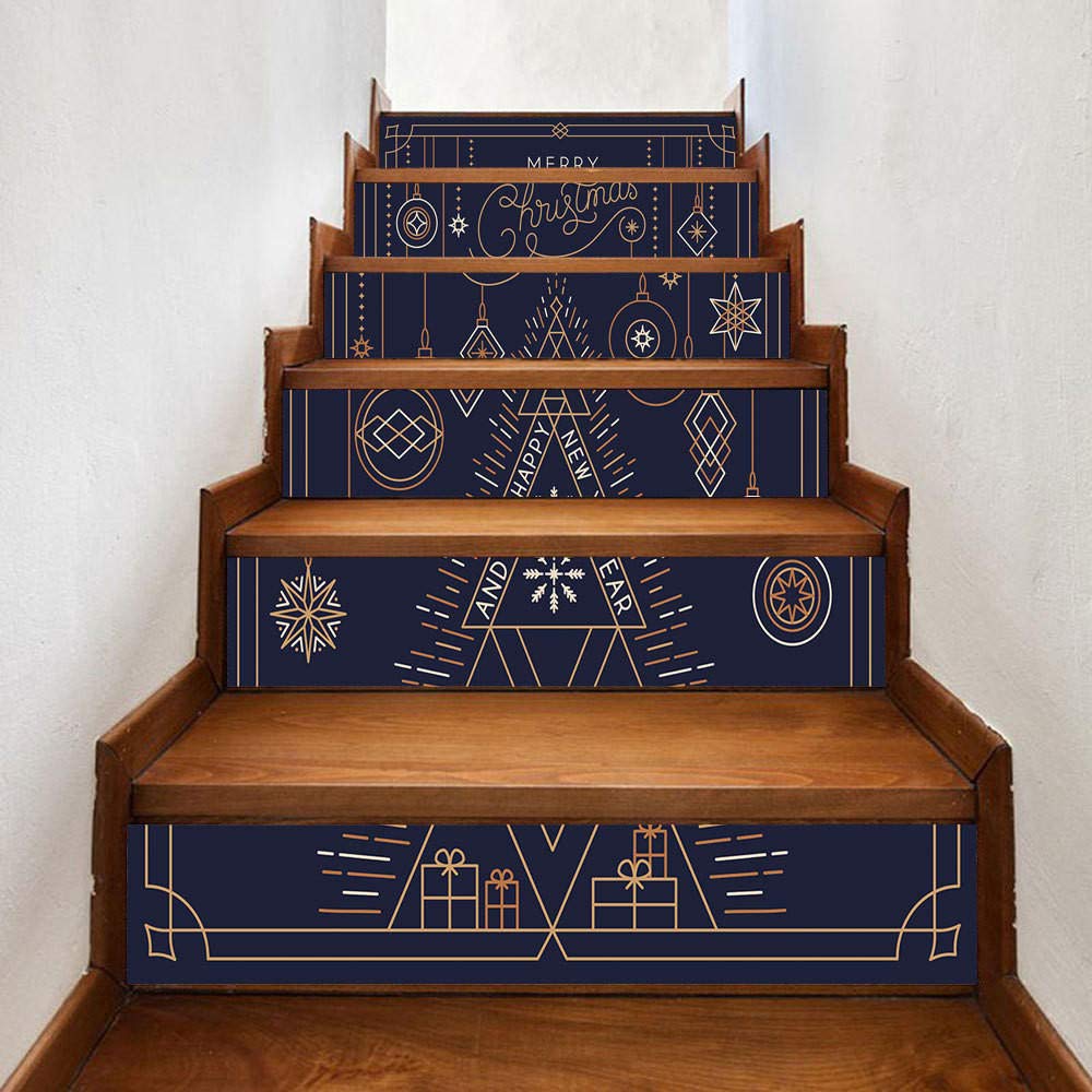 6 Pezzi/set Adesivi Murali 3D Adesivi Per Scale Impermeabili Fai Da Te Carta Da Parati Per Scale Per La Decorazione Della Casa~p150203725
