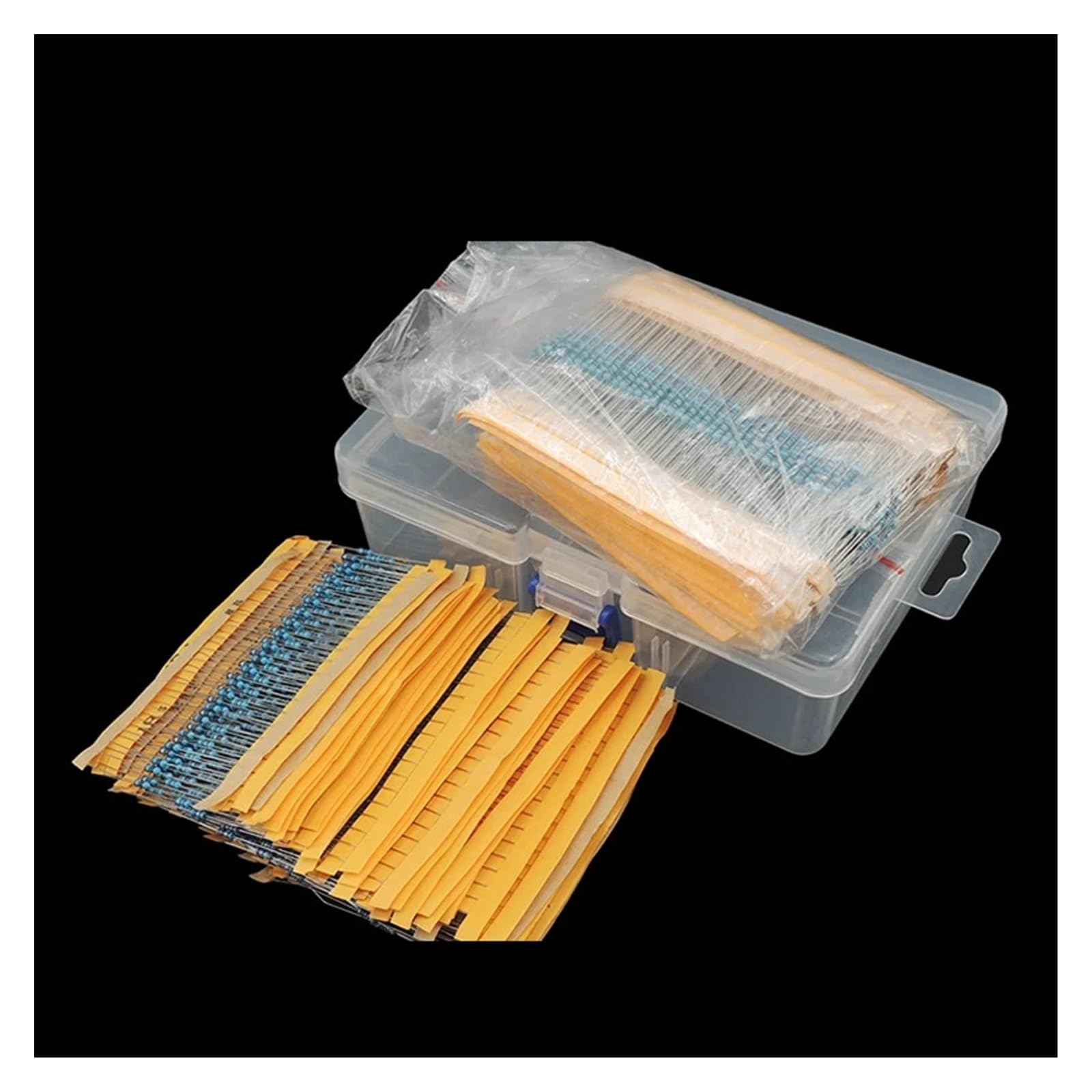CMGJXQBCY 3120Pcs/lot 156 Values 1/4W 0.25W 1% Metal Film Resistors Assorted Pack Kit Set Lot Resistors Assortment Kits Fixed Resistor Multi Resistance Optional(Without Box)