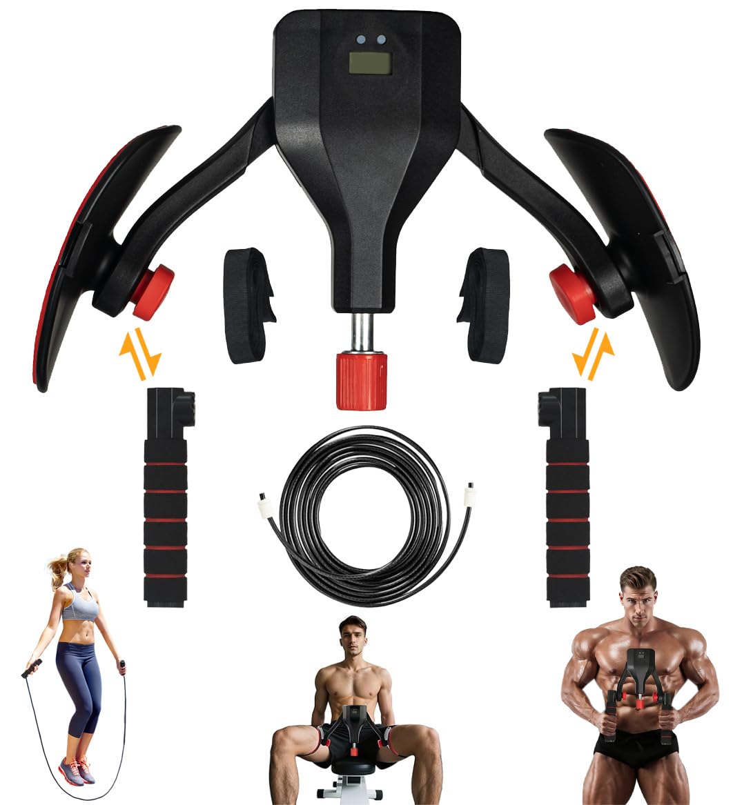 Thigh & Hip Trainer 15-35 Kg – Exerciceur Fessiers Cuisses Réglable Avec Compteur, Sangles Jambes Et Poignée, Hommes & Femmes Post-Partum
