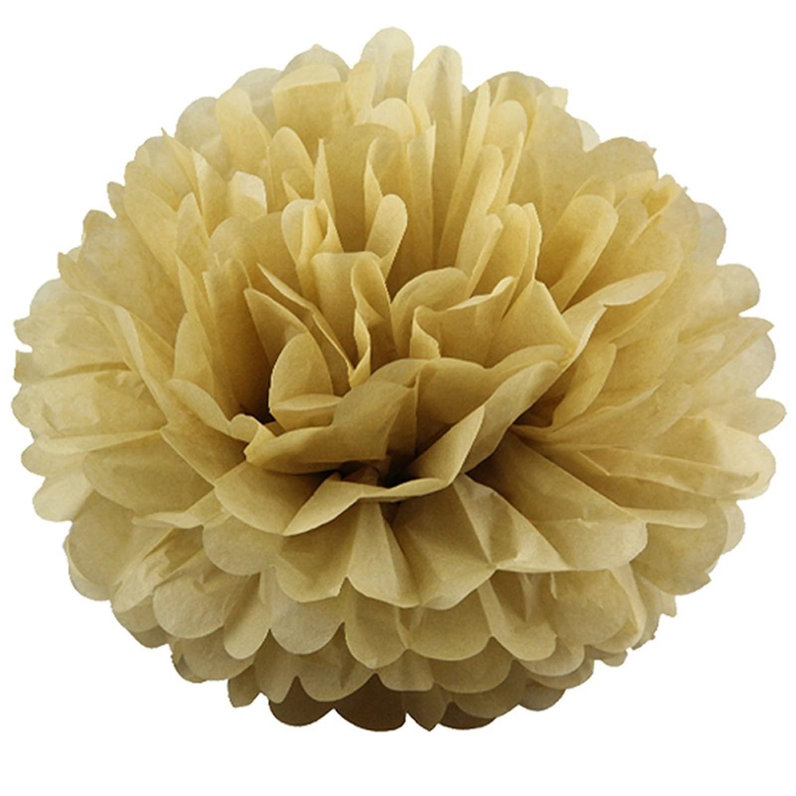 Paper Pompom 5pcs Wedding Decorative Paper Pompoms Pom Poms Flower Ball Party Home Decor Tissue Birthday DIY for Party(Color-12,30.0cm 5pcs)