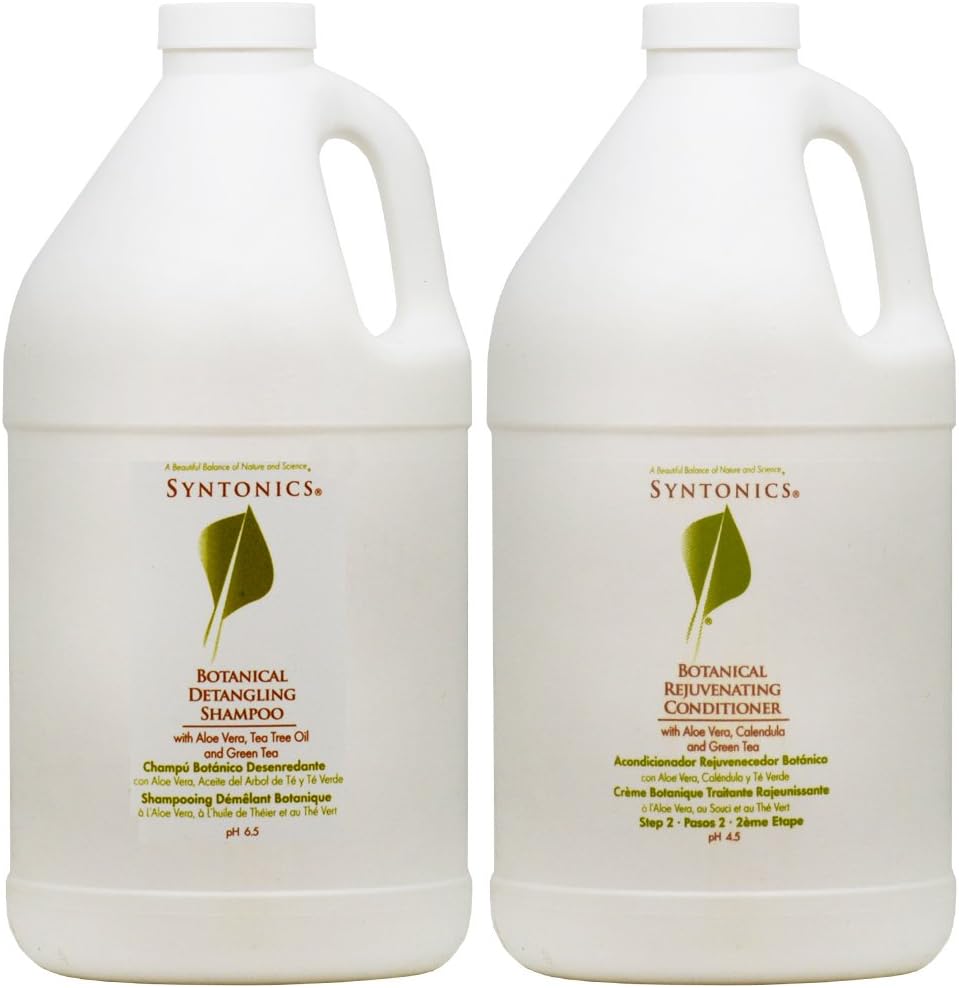 Syntonics Botanical Detangling Shampoo & Conditioner 64oz Duo