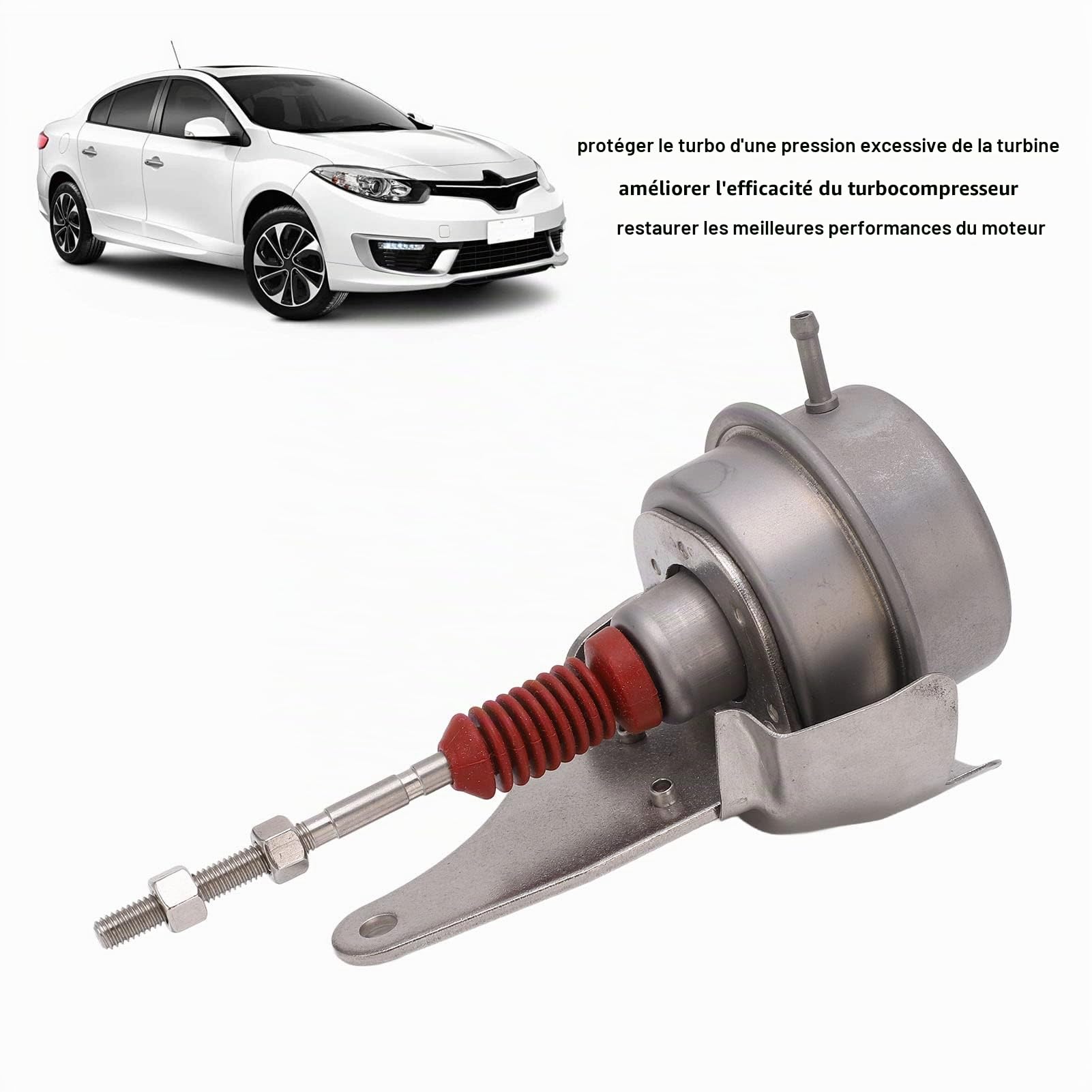 Collecteur de Joint D'échappement Turbo Wastegate Actionneur 8200808701 Kit de Remplacement de Turbocompresseur électrique Haute Performance 5735 Graphite pour Dacia Duster 1.5 DCi 2010 et Ultérieur