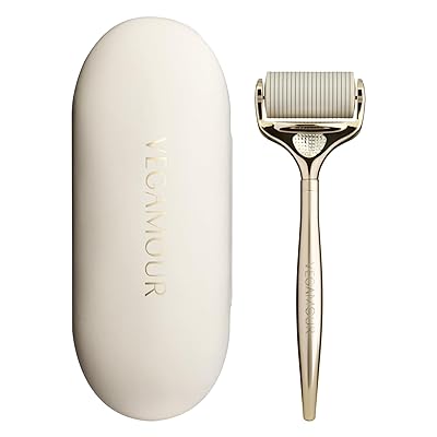 VEGAMOUR GRO Advanced Dermaroller | 1,200 Microneedle 0.25mm Scalp Tool | Gently Exfoliates the Scalp | Wide Head for Maximum Coverage