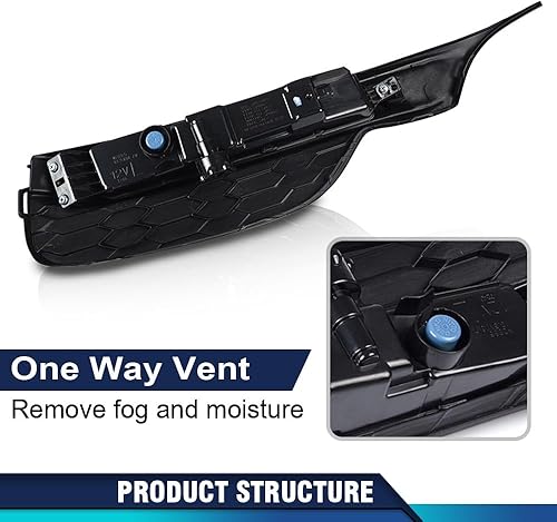 Miniatura 7 de PIT66 Luz antiniebla para parachoques delantero, compatible con Honda Accord Sedan 2016-2017, paquete de 2 lámparas LED para parachoques