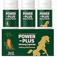 Vista 6 de Power Plus Super - Cápsula de ginseng rojo coreano con raíz de ginseng (36 cápsulas, regular)