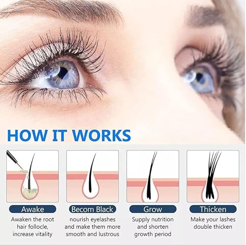 No Filter Eyelash Growth Enhancer Serum For Fuller, Thicker Eyelash Hair Growth With Hyaluronic Acid & Panthenol (D) - 100% Organic & Vegan-Friendly - Cruelty-Free - Safe For Sensitive Eyes #TOP3