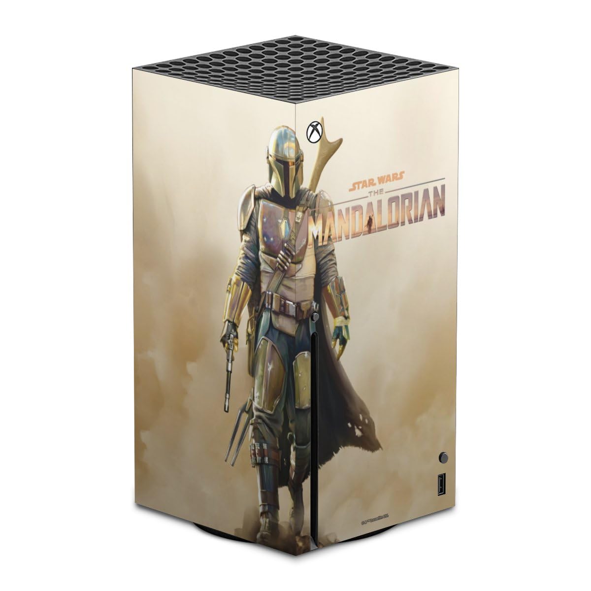 DeinDesign Autocollant Compatible avec Microsoft Xbox Series X Sticker Film Autocollant The Mandalorian Star Wars Produit sous Licence Officielle
