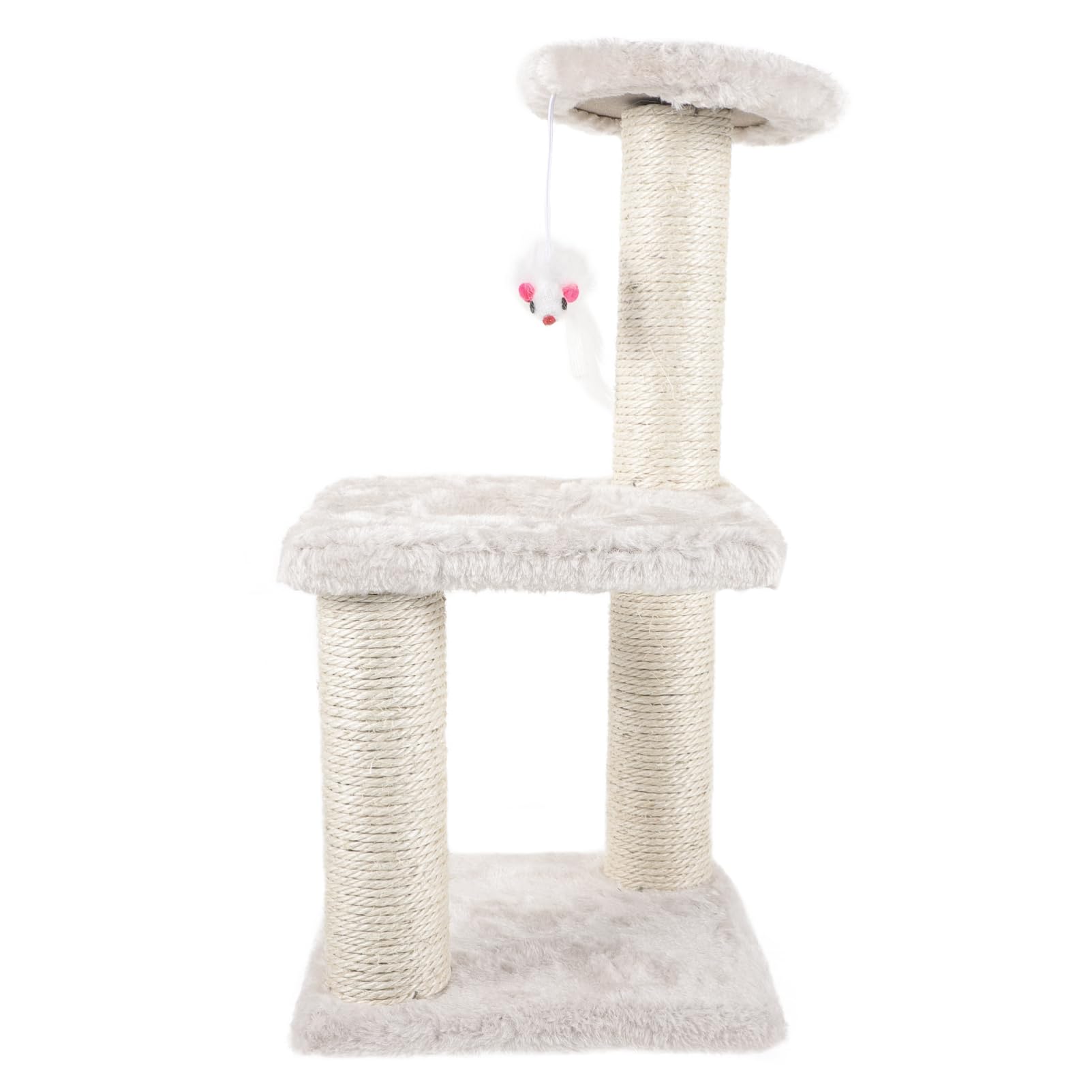 HAPINARY 3-Layer Cat Scratching Post Tall Scratching Tower for Cats Sturdy Large Tree