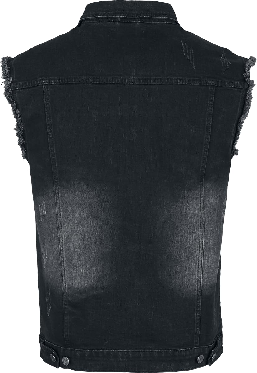 Chaleco vaquero gris Black Premium by EMP Hombre