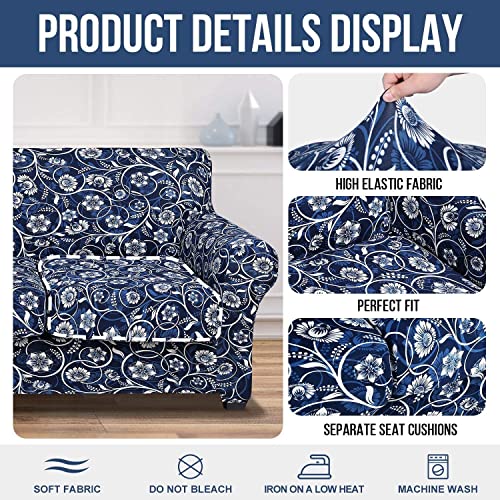 Hyha Printed Stretch Sofa Covers For 3 Cushion Couch thumb #2