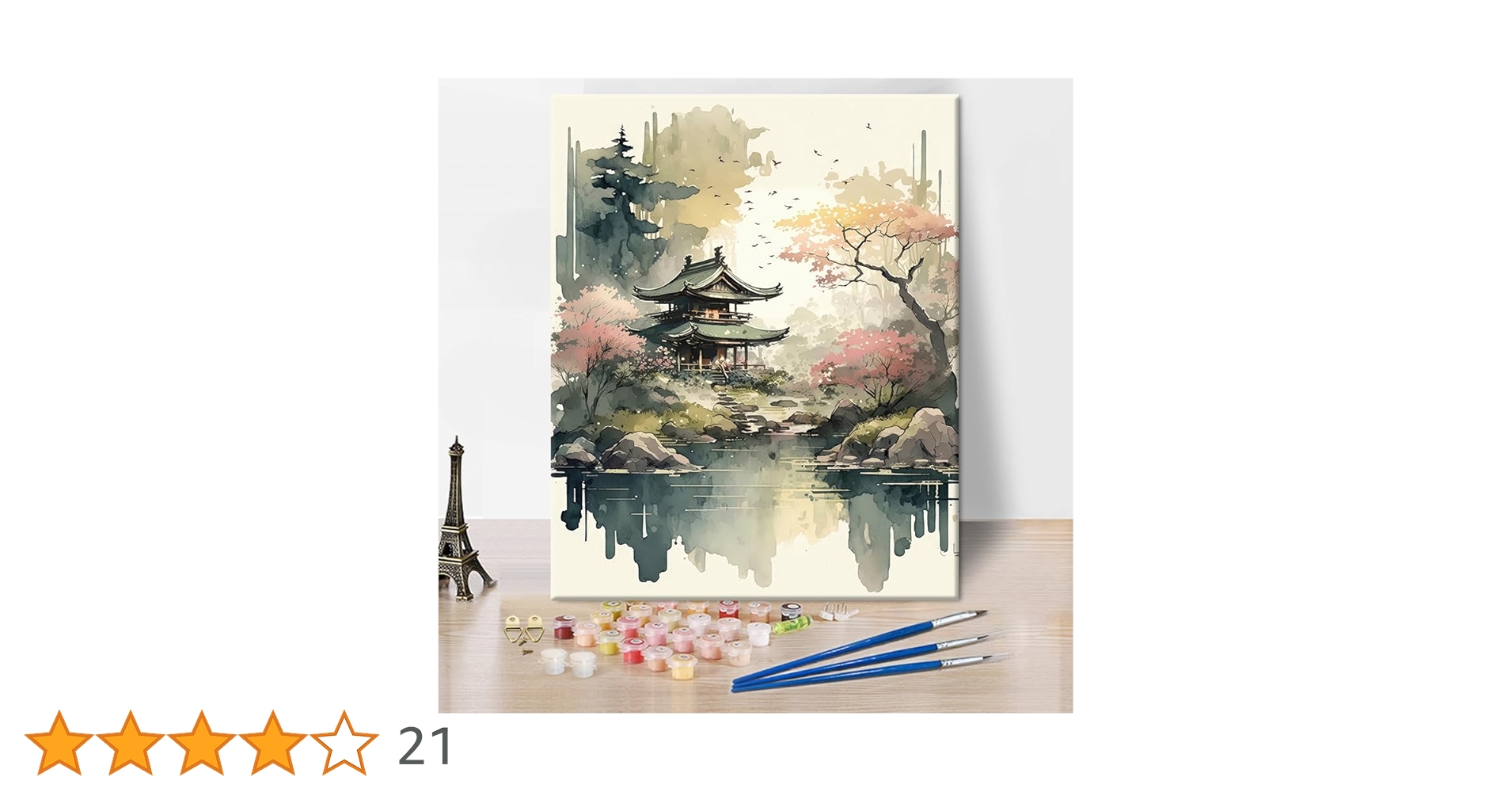 Paint by Numbers for Adults Enchanting Japanese Watercolor