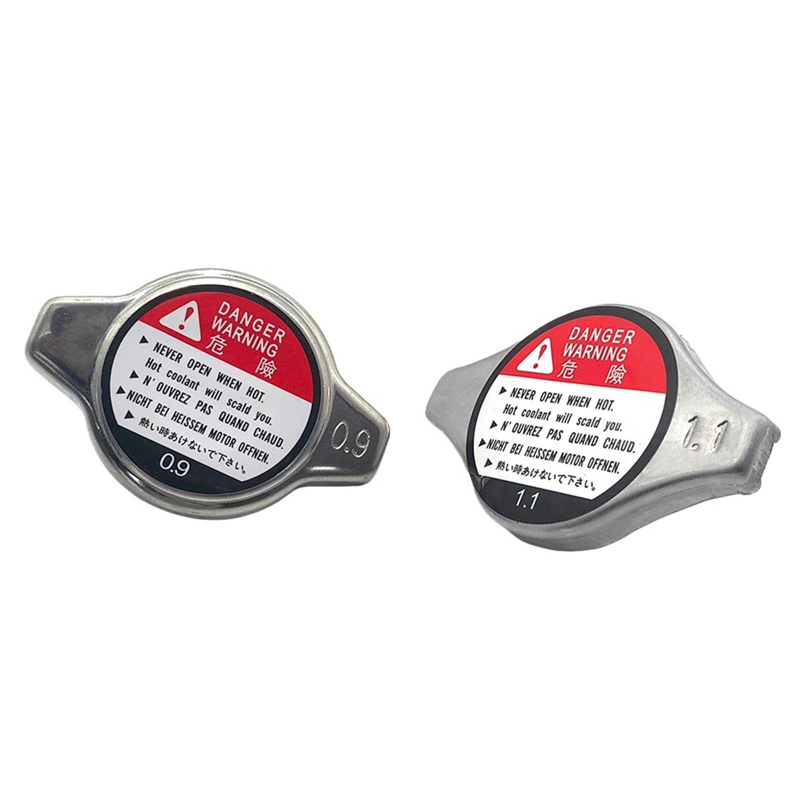 termostato Meccanico Kit termostato 1/5 Pezzi 0,9/1,1 ricambi Auto Universale Auto Raffreddamento radiatore Tappi Anti-scottatura Copertura radiatore Serbatoio Acqua(0.9 Bar)