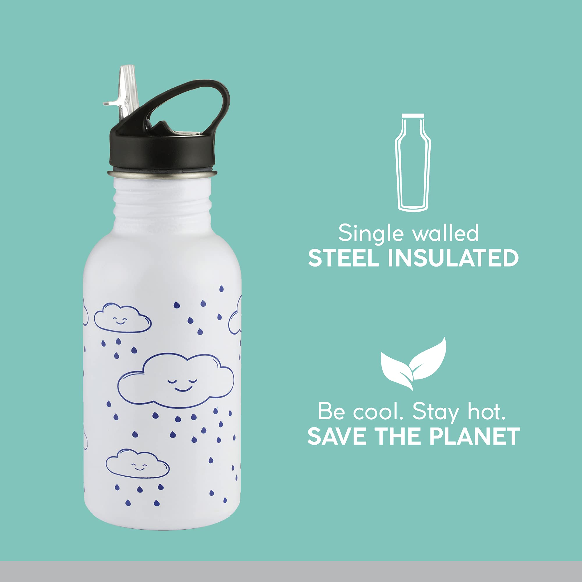 Colour Changing Kids Water Bottle - Stainless Steel -4