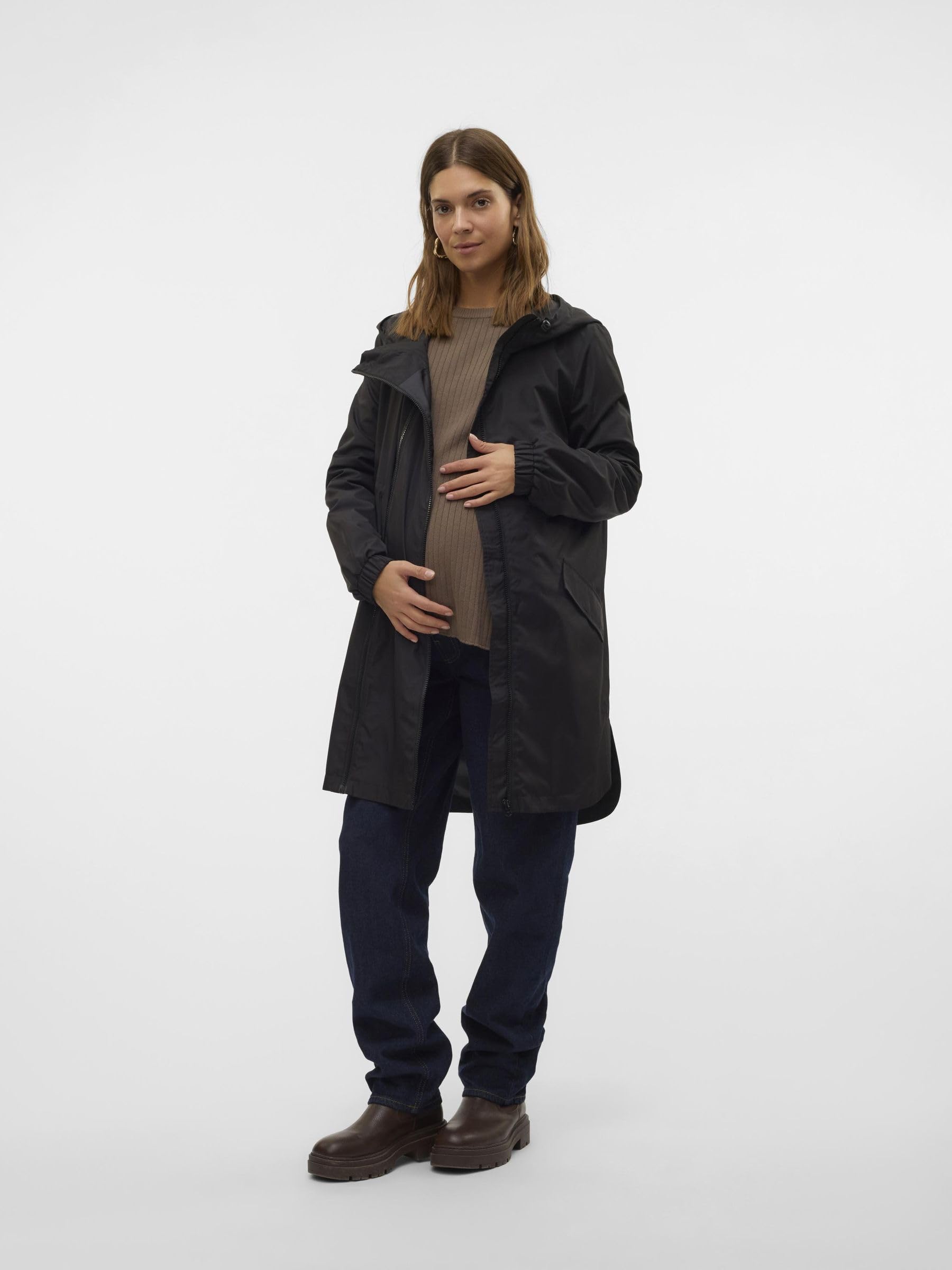 MAMALICIOUS Female Jacke Stehkragen Elastische Bündchen Mantel | Jacket