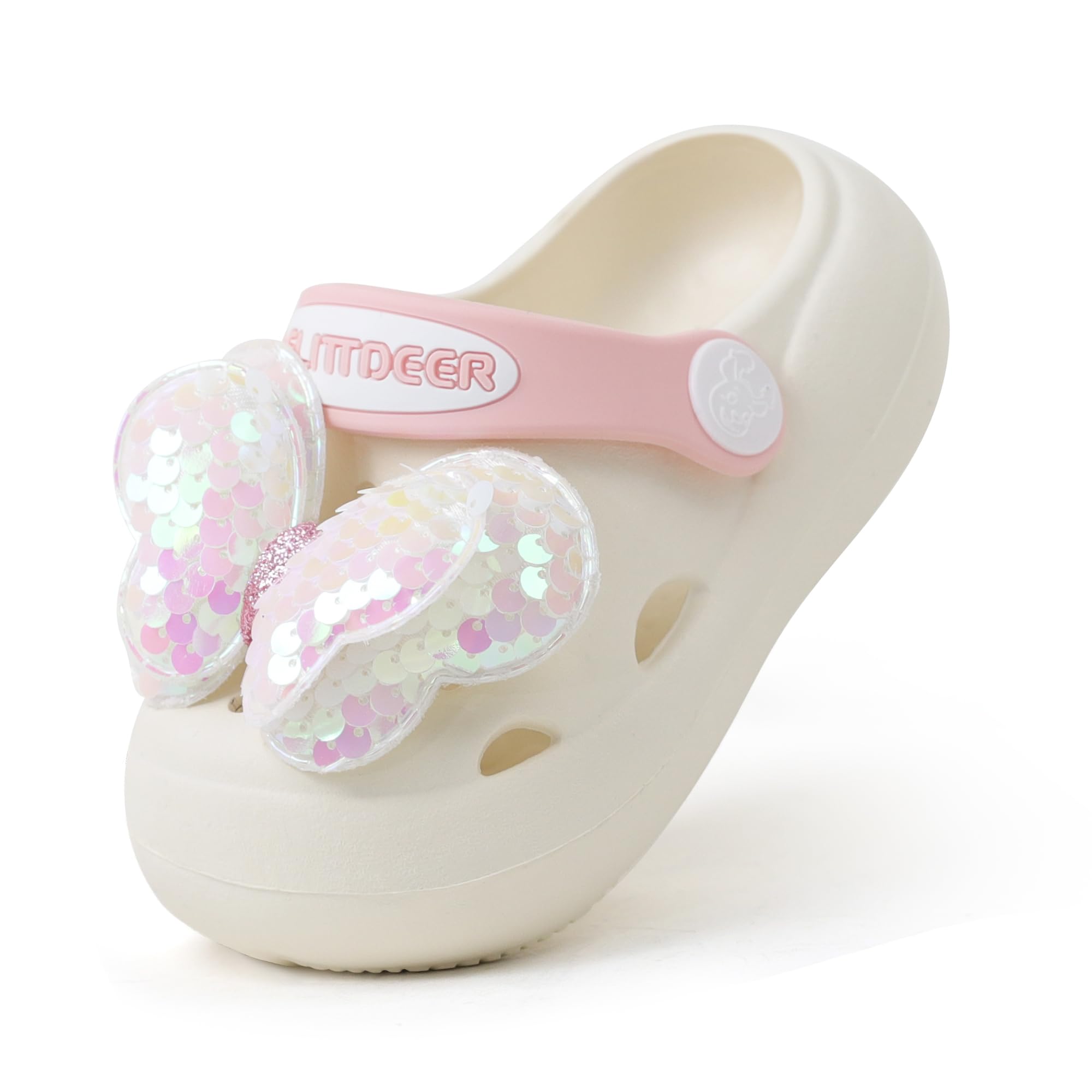 LEDINEY Toddler Girls Garden Clogs Kids Cartoon Beach Slide Sandals(Toddler/Little Kids)