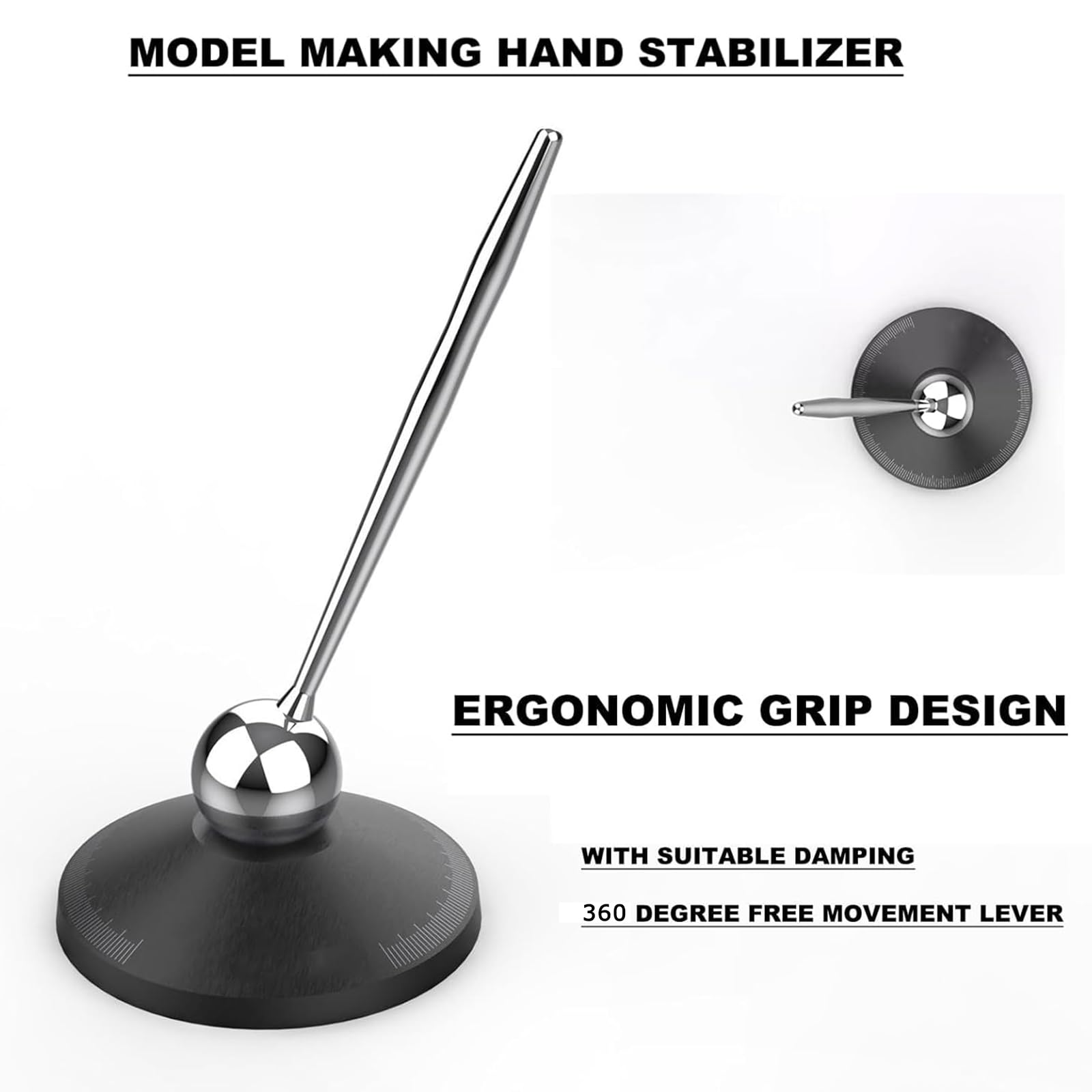 Stabilizator ręczny do modelarstwa, obracany o 360° uchwyt do samodzielnego wykonania miniaturowej figurki, żołnierza, rzeźbienia, malowania hobbystycznego