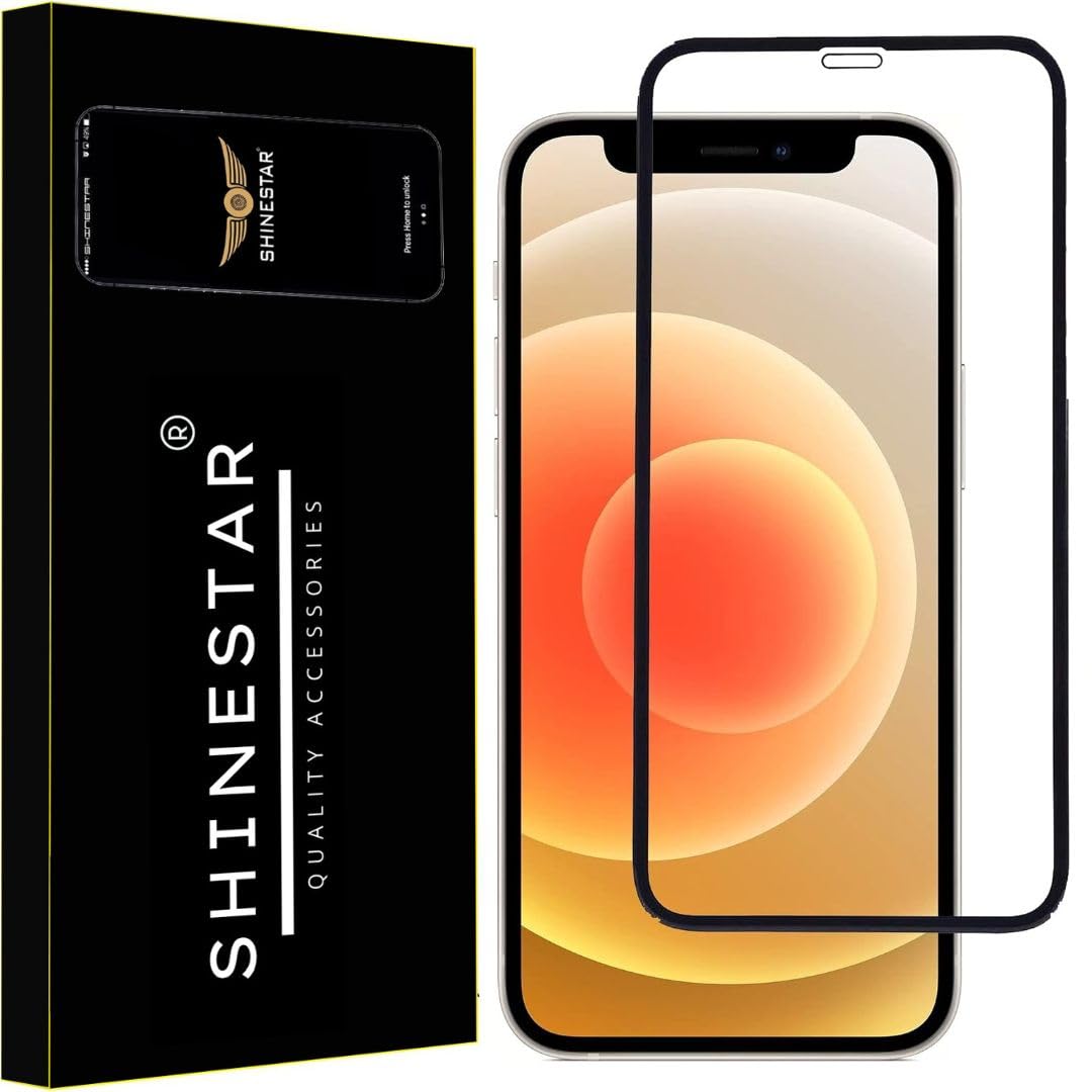 SHINESTAR Tempered Glass Screen Protector Compatible For iPhone (Black) Edge To Edge Coverage With Easy Installation for Smartphone (iPhone 12 Mini) (B0CWFHKLTQ) Amazon Price History, Amazon Price Tracker