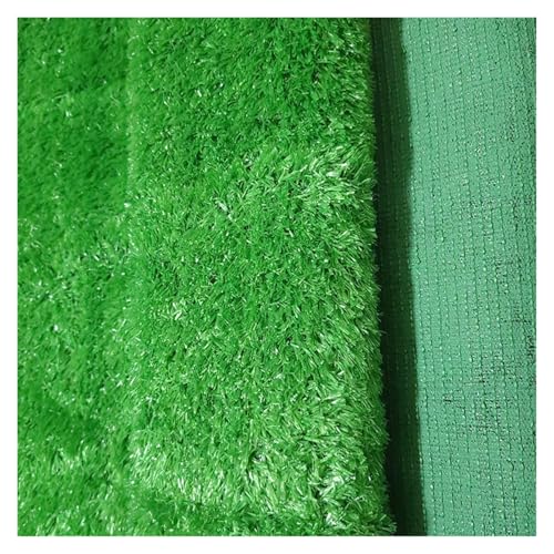 Césped artificial – Tapete sintético para jardín, patio y piscina – Alfombra verde para interiores y exteriores – Perfecto para decoración del hogar, patio trasero y paisajismo