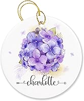 Vista 37 de Adorno de Navidad de flor de caléndula 2025, adorno de Navidad personalizado de caléndula para familiares y amigos, regalo personalizado