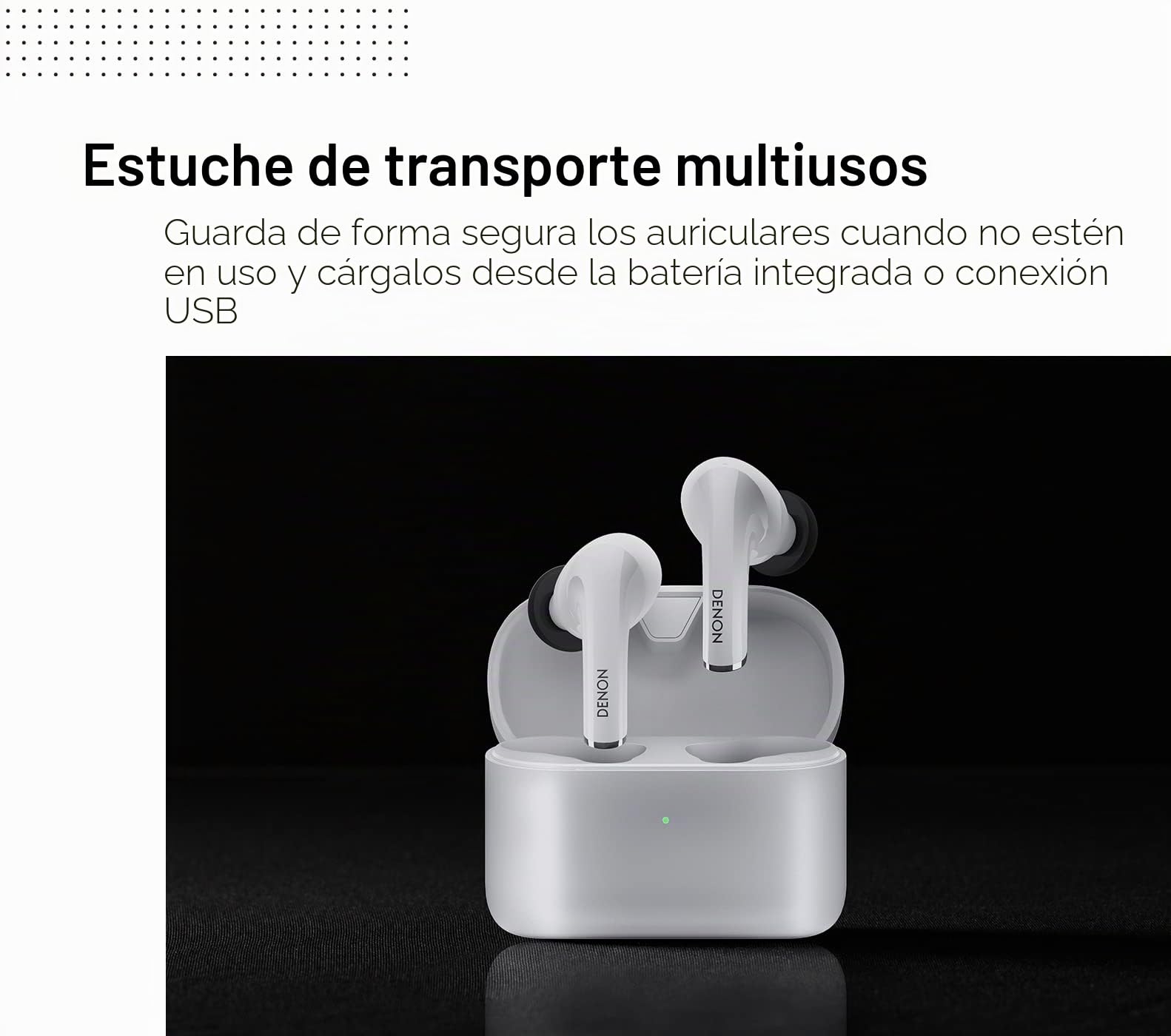 DENON Auriculares inalámbricos AH-C830WNC con Bluetooth y cancelación de Ruido, sintonización Soundmaster y hasta 24 Horas de duración de la batería, Negro