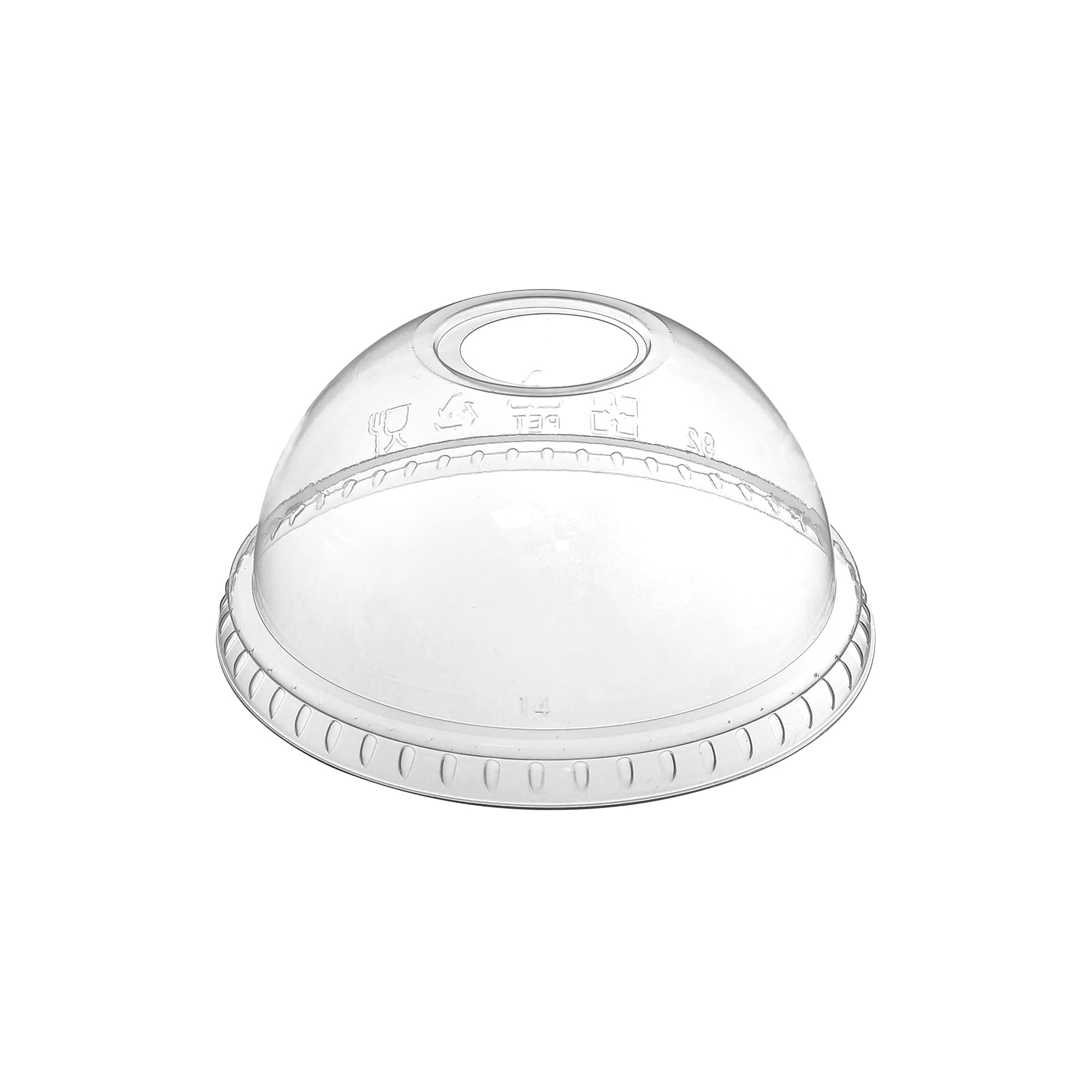 KODA CUP 92mm- PET Dome lid (Round hole)- Lid and Cup Sold Separately- 1000pcs