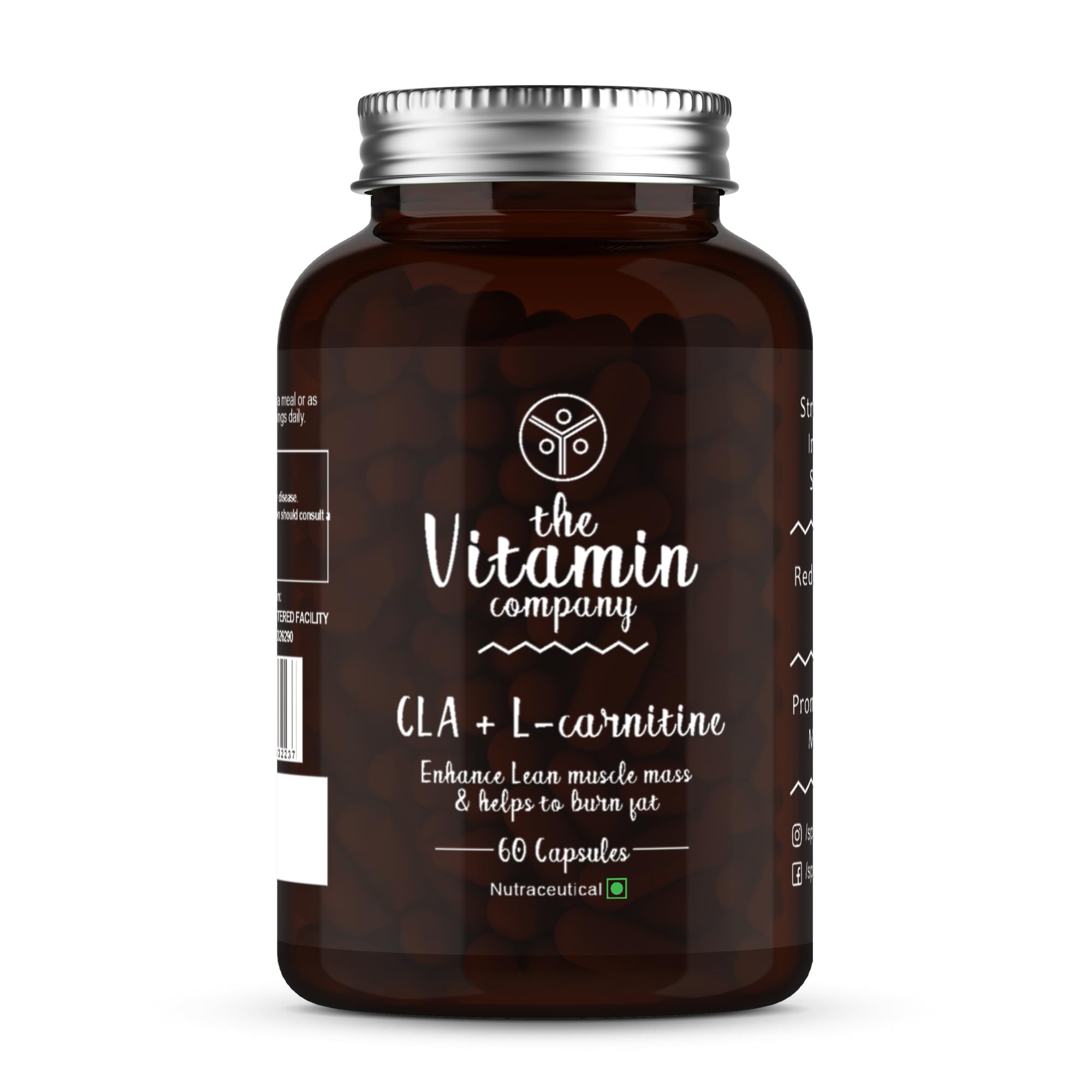 The Vitamin Company CLA + L-Carnitine Capsules 1000mg, Help in Fat Burning & Enhance Lean Muscle Mass, May promote Muscle Growth and Exercise Performance, 60 Capsules (B09RKDWXQ7) Amazon Price History, Amazon Price Tracker