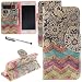 Urvoix iPhone 6 / iPhone 6S Case, Card Holder Stand Leather Wallet Case - Flower Wave Flip Cover for 4.7" iPhone6/6S (NOT for 6Plus)