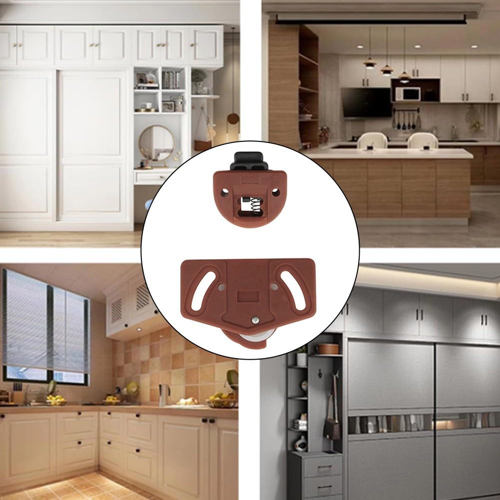 2 Paires Roulette Porte Coulissante Placard,Roulette De Coulissante Placardmeubles Roues Coulissantepour Armoires Fenetres Portes Coulissantes Argent 85111659