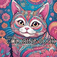 Geged Coloring Book With Stress Relief Designs, Animals, Mandalas, Nature Art Zentangle Volume 1: COLORING BOOK 50 UNIQUE ANIMALS IN MANDALA STYLE B0F5P4NFT4 Book Cover